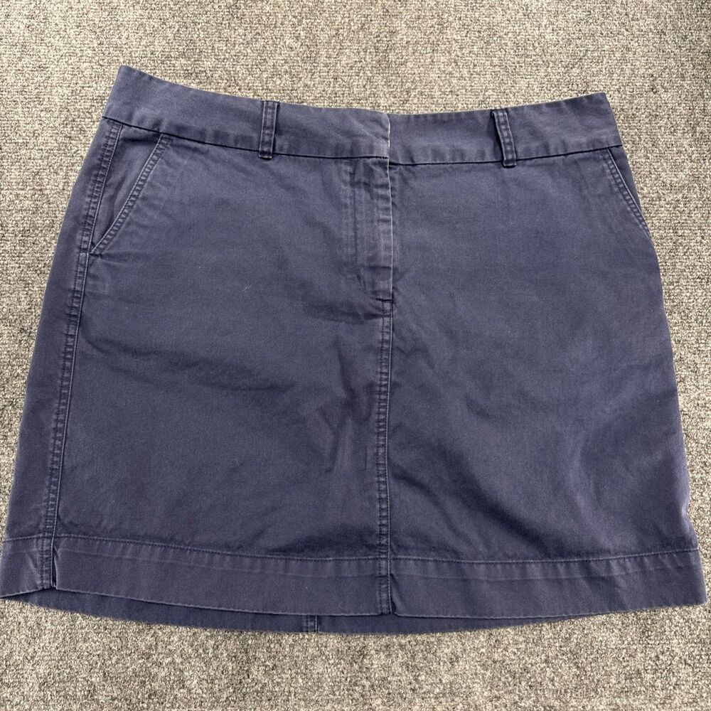 Vineyard Vines by Shep & Ian Women’s 16 Navy Cotton Mini Chino Skirt Whale